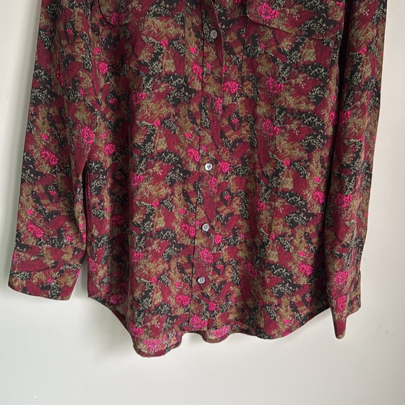 Equipment Slim Floral Signature Silk Shirt Small - Picture 4 of 12